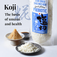 YAMASAN KYOTO UJI spoonful of koji from jar illustrating easy portioning