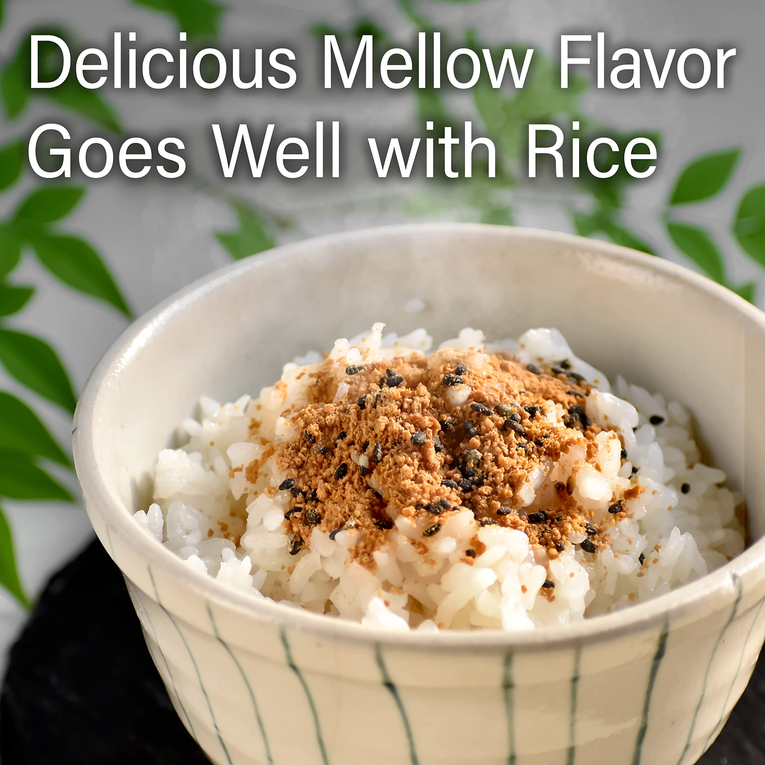 YAMASAN KYOTO UJI spoonful sprinkled over steamed rice — boosts flavor quickly