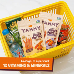 Yammy spices and sweet potato ingredients displayed to show real-seasoning benefit