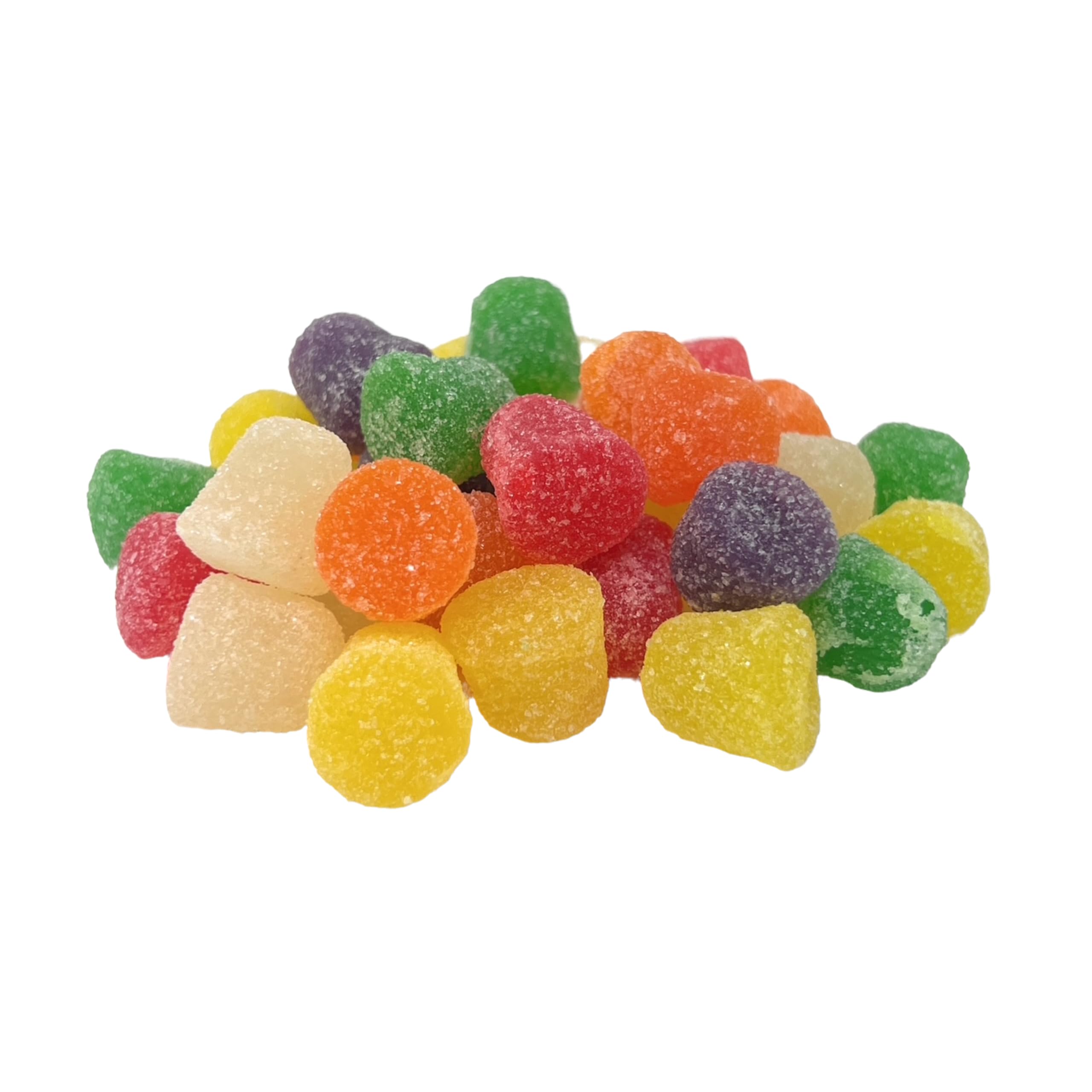 YANKEETRADERS close-up of sugar-coated gumdrop texture benefit: visible crunchy coating