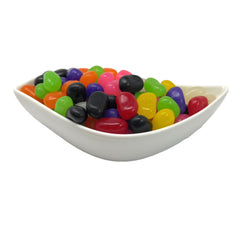 YANKEETRADERS close-up of soft-panned jelly beans showing chewy texture and color appeal