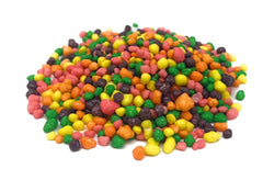 YANKEETRADERS front view of 44 oz bulk bag showing colorful rainbow candies and label benefiting party prep