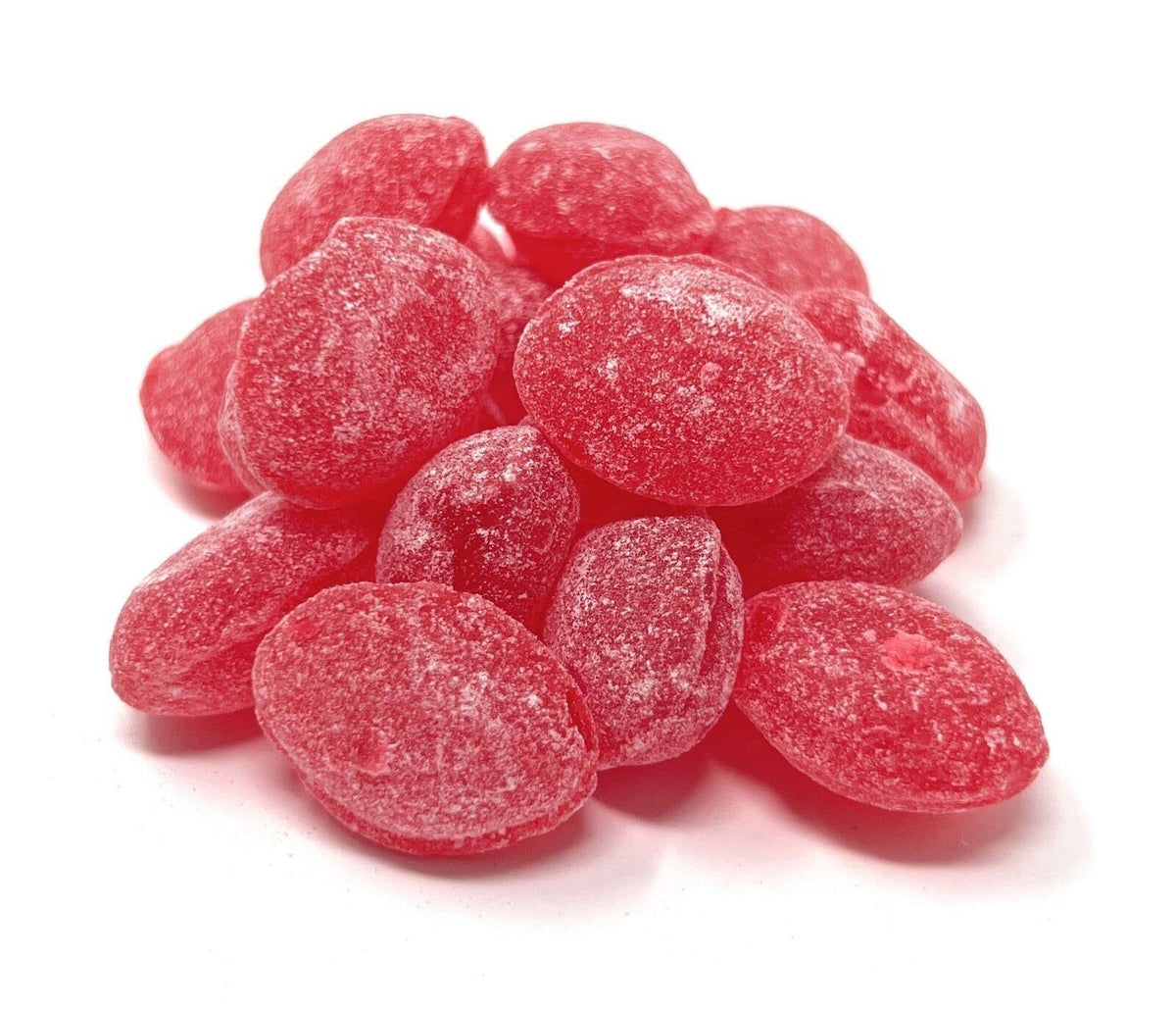 YANKEETRADERS raspberry candy front packaging showing 40 oz bulk bag and bright sanded drops