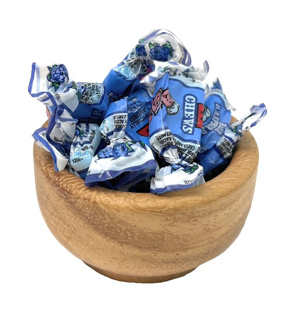 YANKEETRADERS chews in a party bowl showing colorful display and convenient individually wrapped pieces