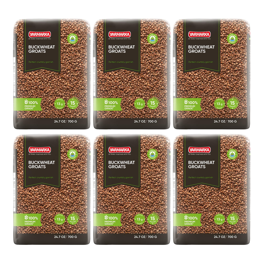 Yarmarka front packaging showing six family-size bags and clear brand visibility