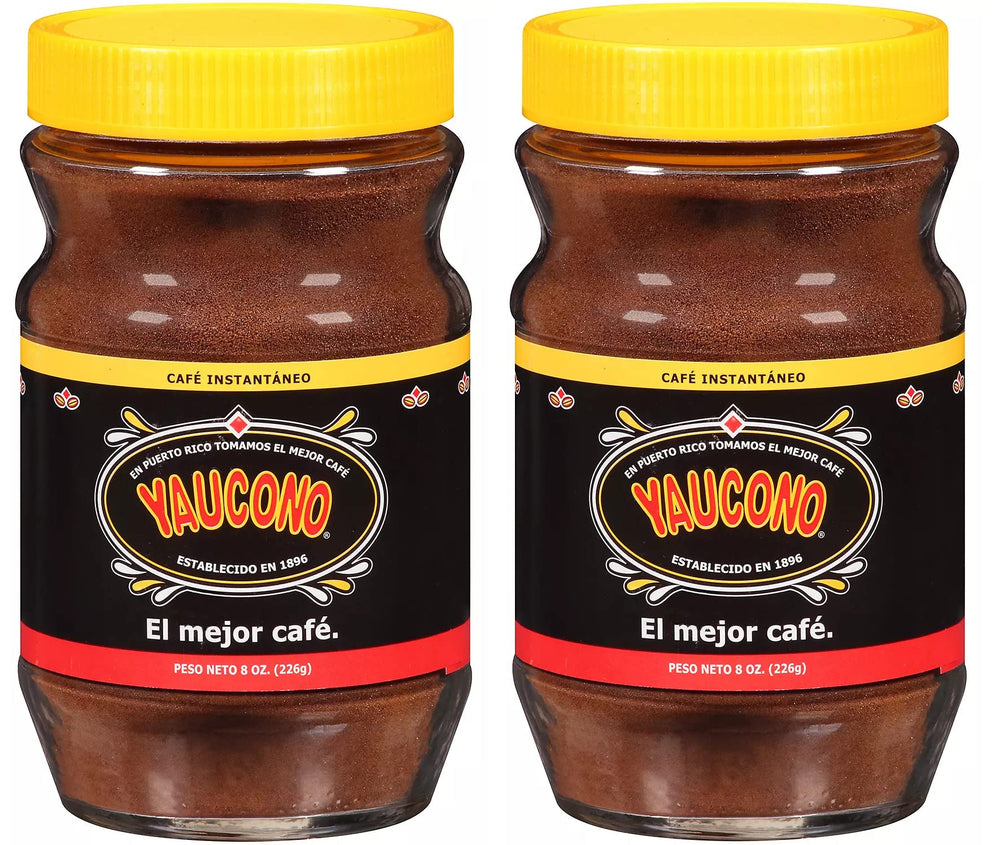 Yaucono front label on 8 oz jar showing brand and quick access benefit