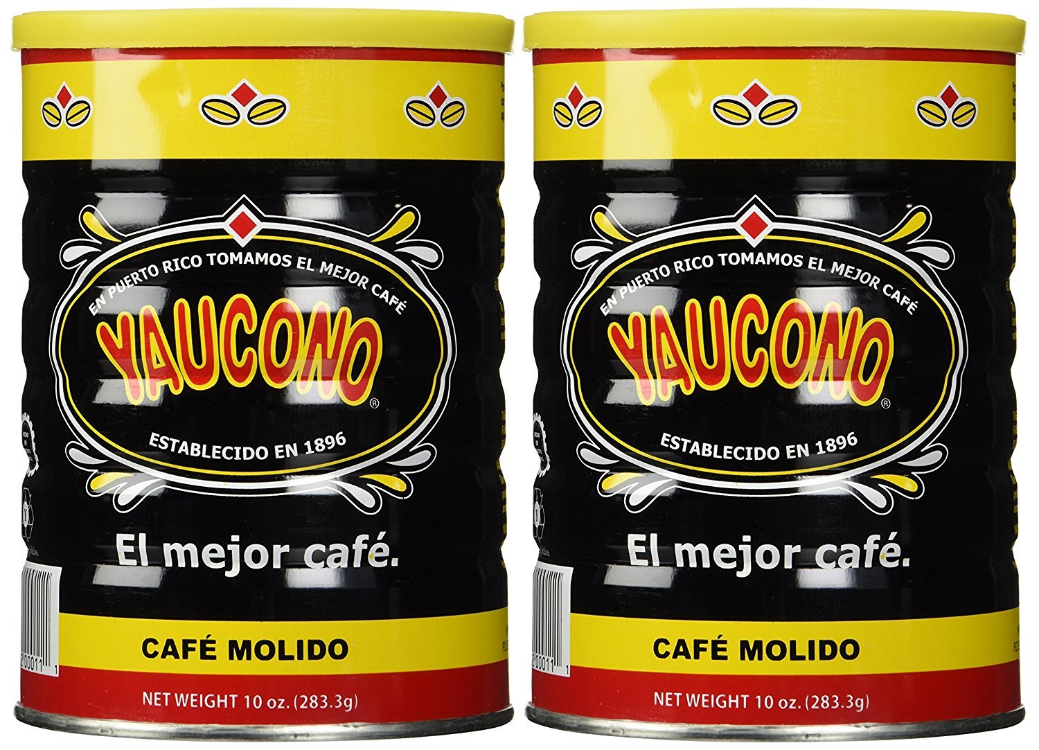 Yaucono front can showing medium roast and pack benefit