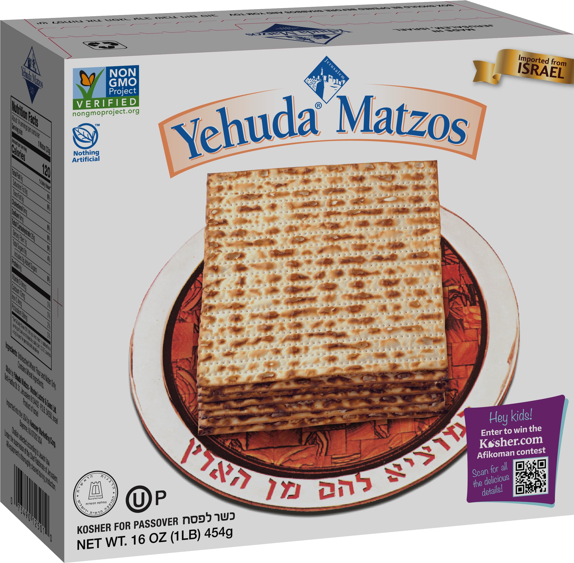 Yehuda close-up of matzo texture highlighting thin crispness and light baking benefit