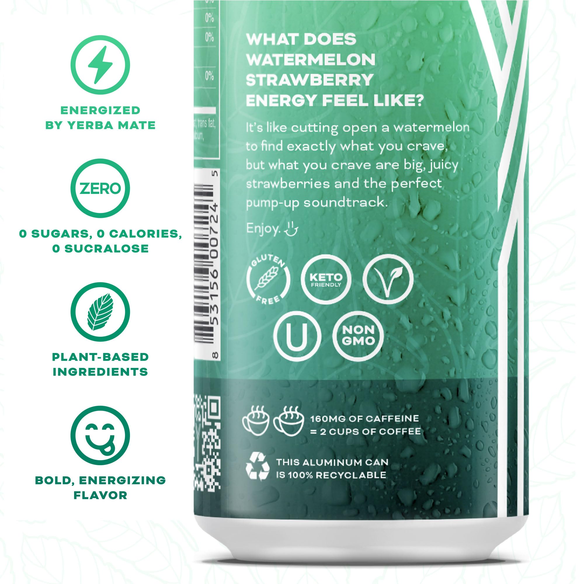 YERBAÉ can on a picnic table suggesting refreshing plant-based energy