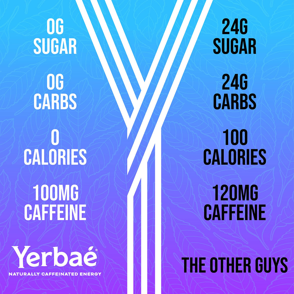 YERBAÉ Orange Cherry Pineapple can held by hand to show portability and on-the-go energy