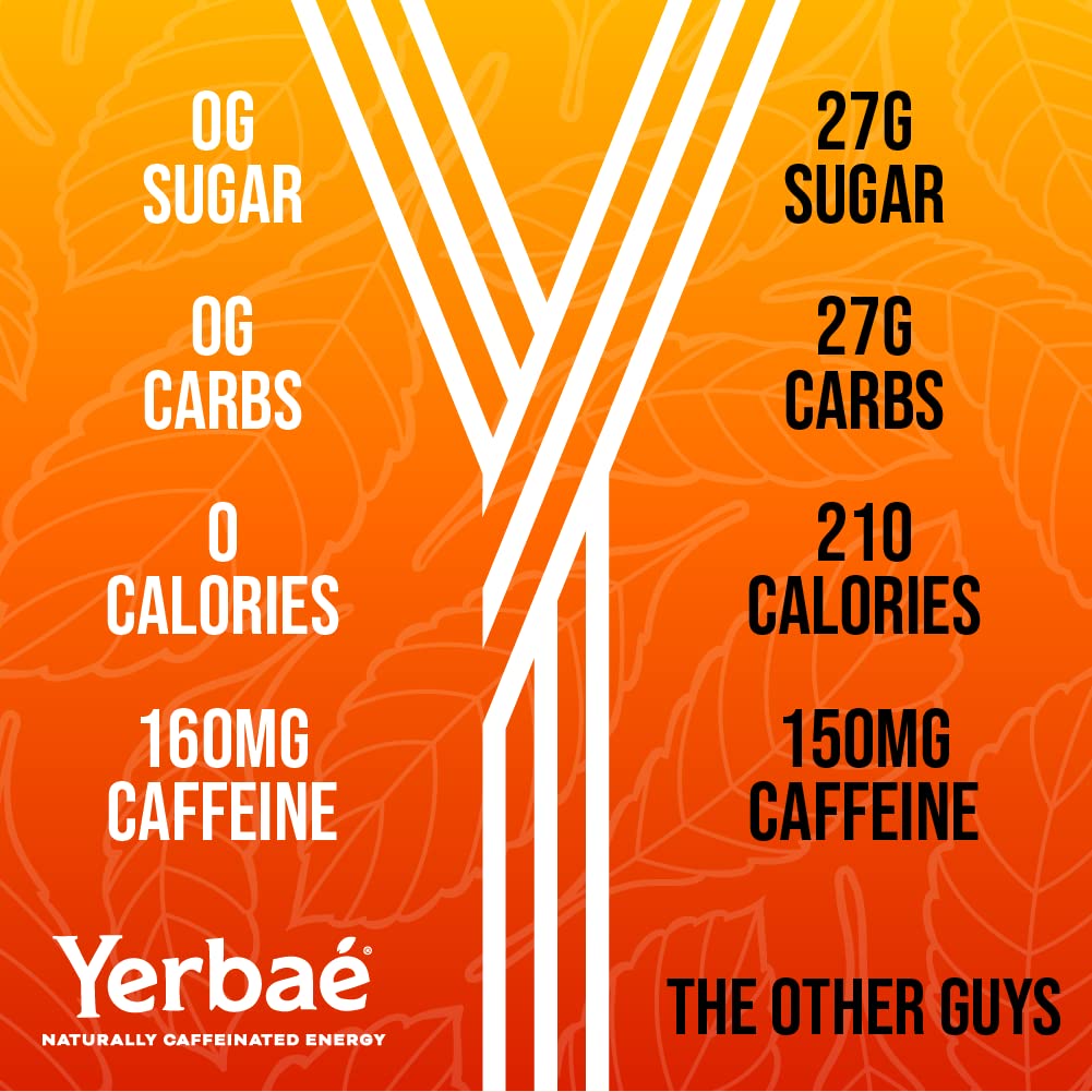 YERBAÉ open can with bubbling fizz illustrating natural carbonation and refreshment