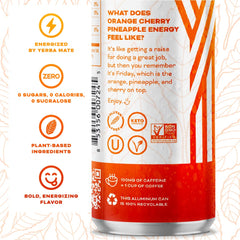 YERBAÉ label close-up highlighting ingredients and zero sugar benefit