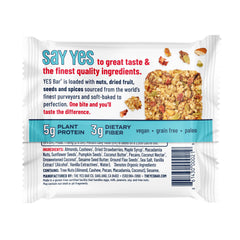 Texture detail of YES Bar strawberry coconut showing tender chew and moist crumb