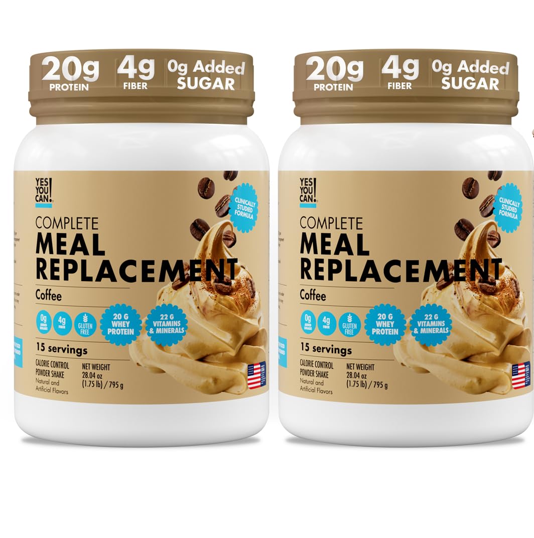 Yes You Can! front packaging showing coffee flavor and servings benefit