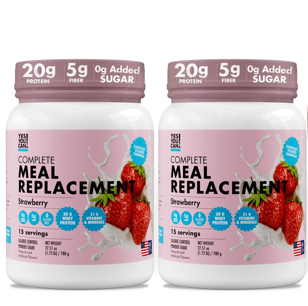 Yes You Can! front packaging showing strawberry flavor and 20g protein benefit