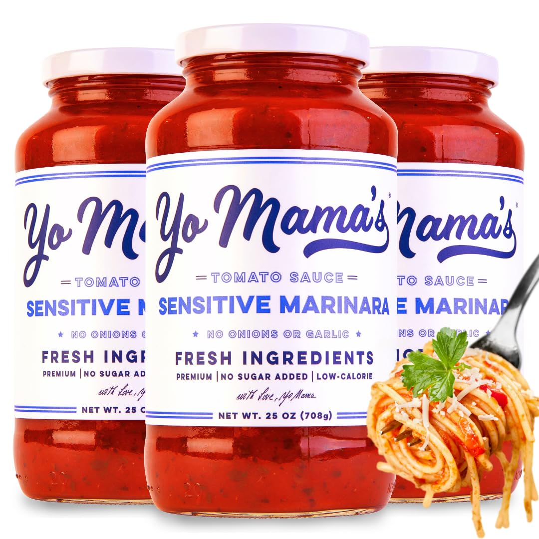 Yo Mama’s front packaging shows three jars and highlights sensitive formula benefits