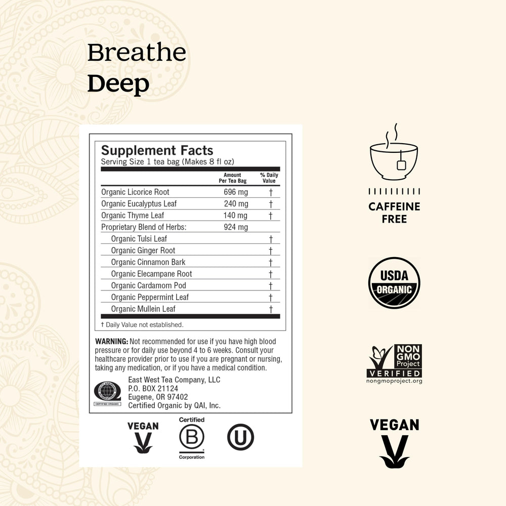 Close-up of Yogi tea bag texture and string emphasizing quality and easy steeping