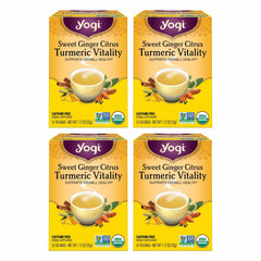 Yogi front packaging showing 16 tea bags and product name for convenience