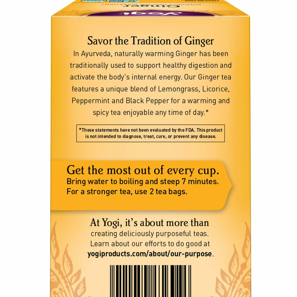 Yogi steeped tea contents showing color and texture for rich warming flavor