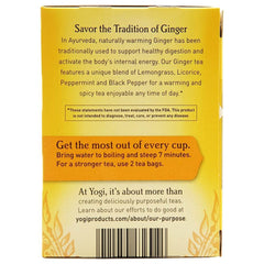 Yogi steaming cup poured from teabag offering warm comfort and rich flavor