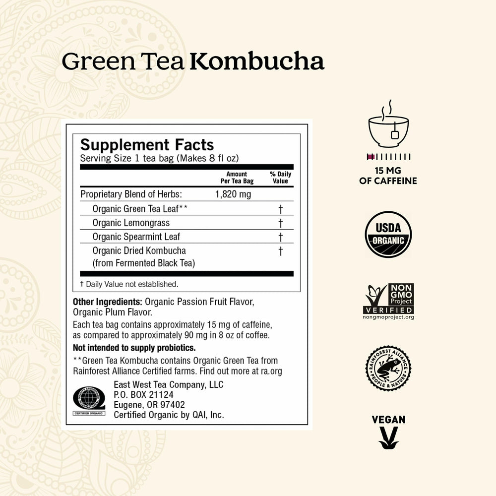 Close-up of Yogi tea bag texture and string highlighting convenient single-serve use