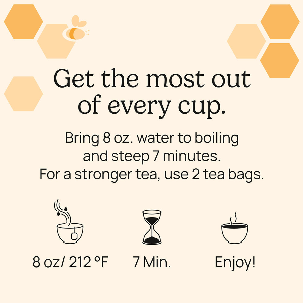 Yogi steaming cup being poured to show comforting warm sip