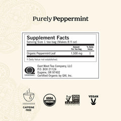 Yogi loose peppermint leaf texture and natural ingredient quality benefit