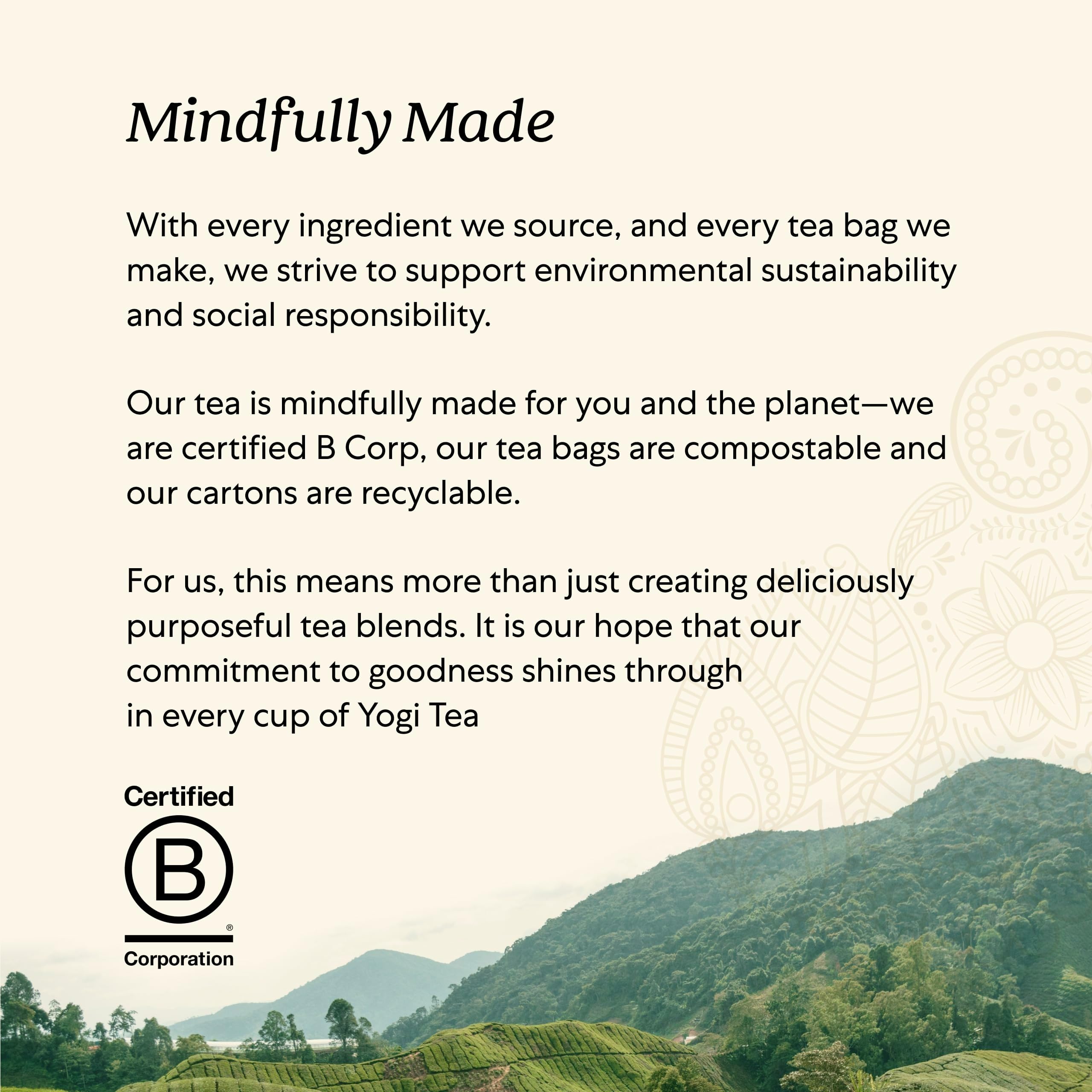 Yogi box held in hand to show pack size and convenient multi-box supply benefits