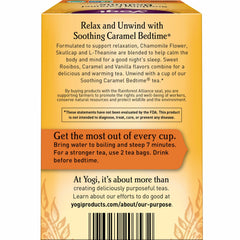 Yogi loose-leaf texture of blend showing rooibos and botanicals for soothing flavor