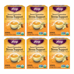 Yogi front packaging showing product name and calming citrus benefit