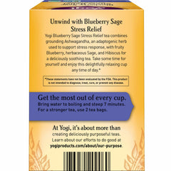 Close-up of Yogi tea bag and tag highlighting easy brewing and convenient single-serve