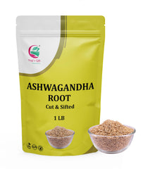 YOGI’S GIFT front packaging showing one-pound ashwagandha root, clear labeling benefit clarity