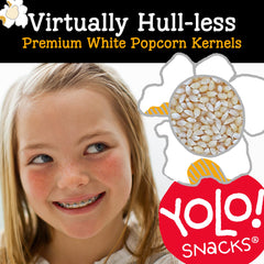 YOLO kernels popping in air popper for a low-oil healthy benefit