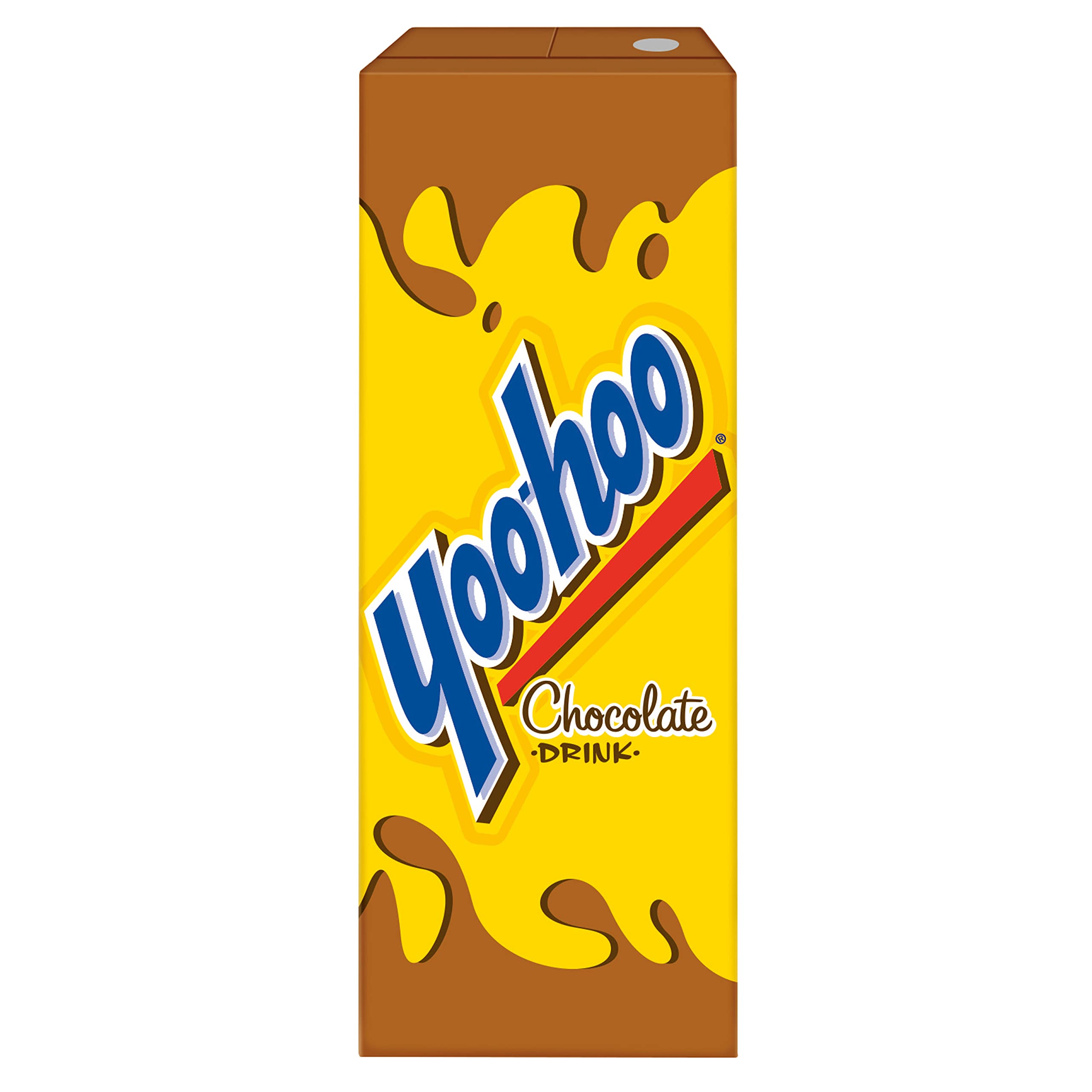 Yoo-Hoo box top seal and straw slot showing easy-open convenience