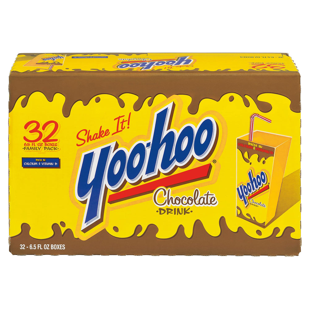 Yoo-Hoo close-up pouring chocolate drink highlighting smooth texture