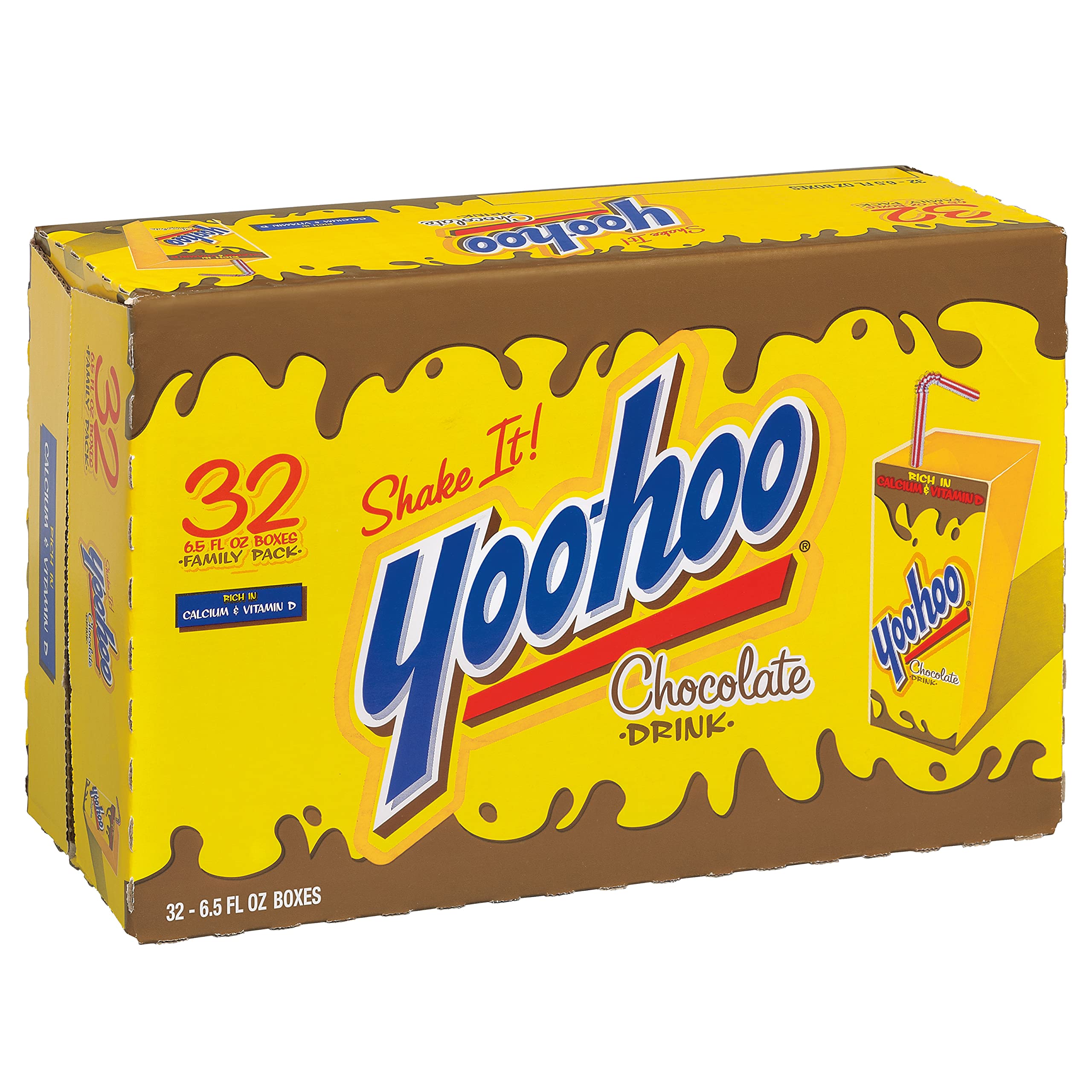 Yoo-Hoo served next to cookies showing snack pairing enjoyment
