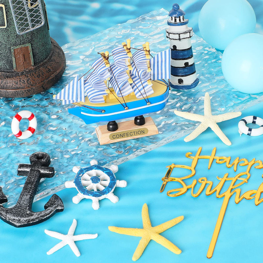 Yookeer lifebuoy and anchor detail, offers nautical accents to complete table styling