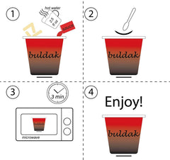 Yopokki pouch in microwave demonstrating fast cook method and convenient prep