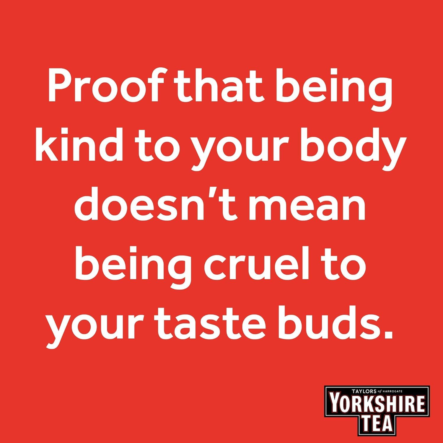 Yorkshire Tea decaf in a kitchen morning lifestyle scene for relaxed routines