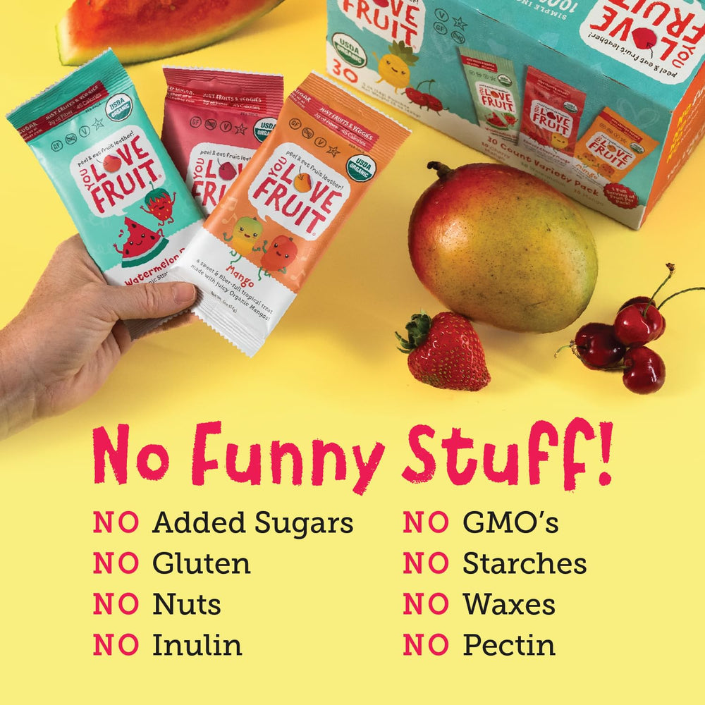 You Love Fruit nutritional label photo showing clean ingredient transparency