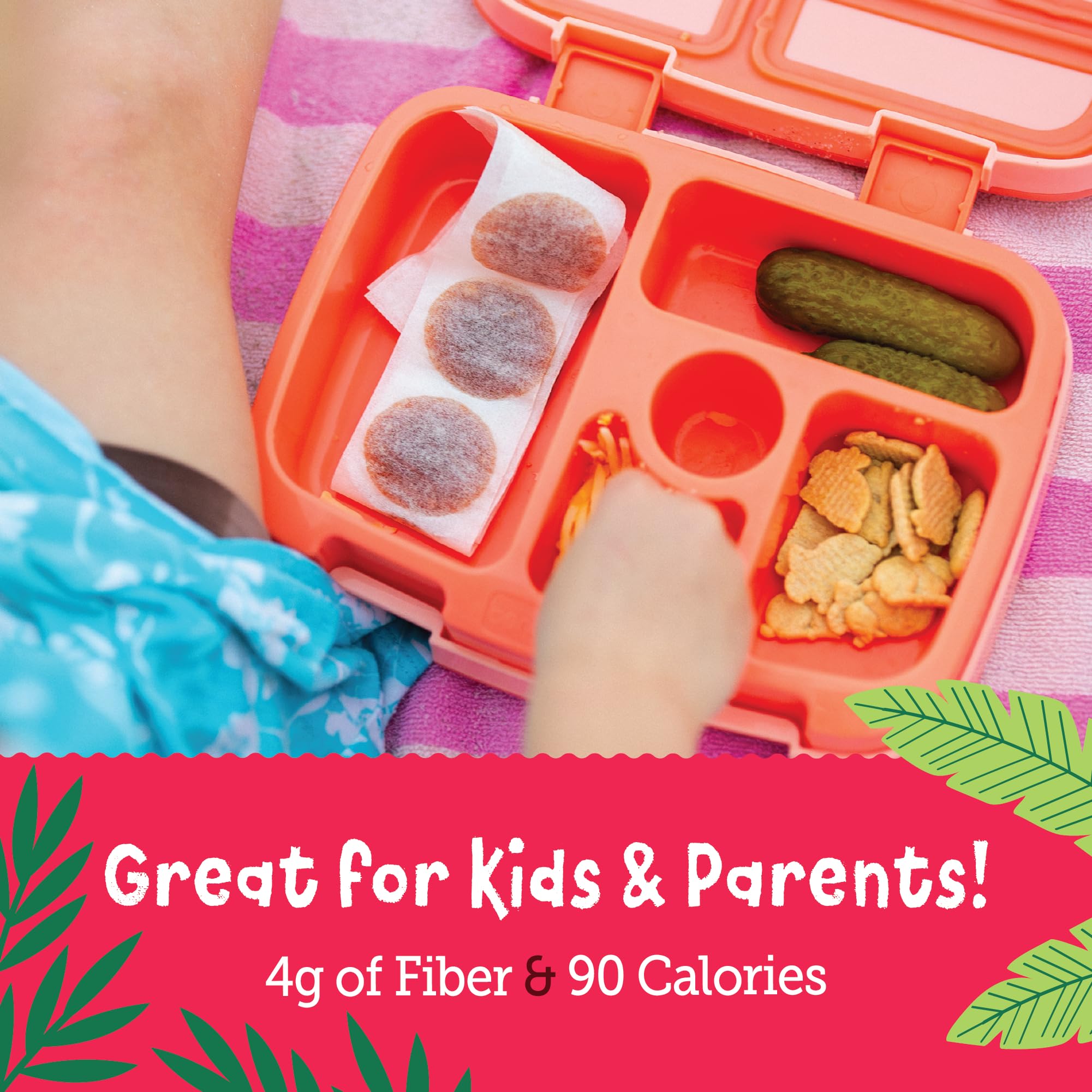 You Love Fruit snack inside a child's lunchbox, illustrates school-friendly convenience