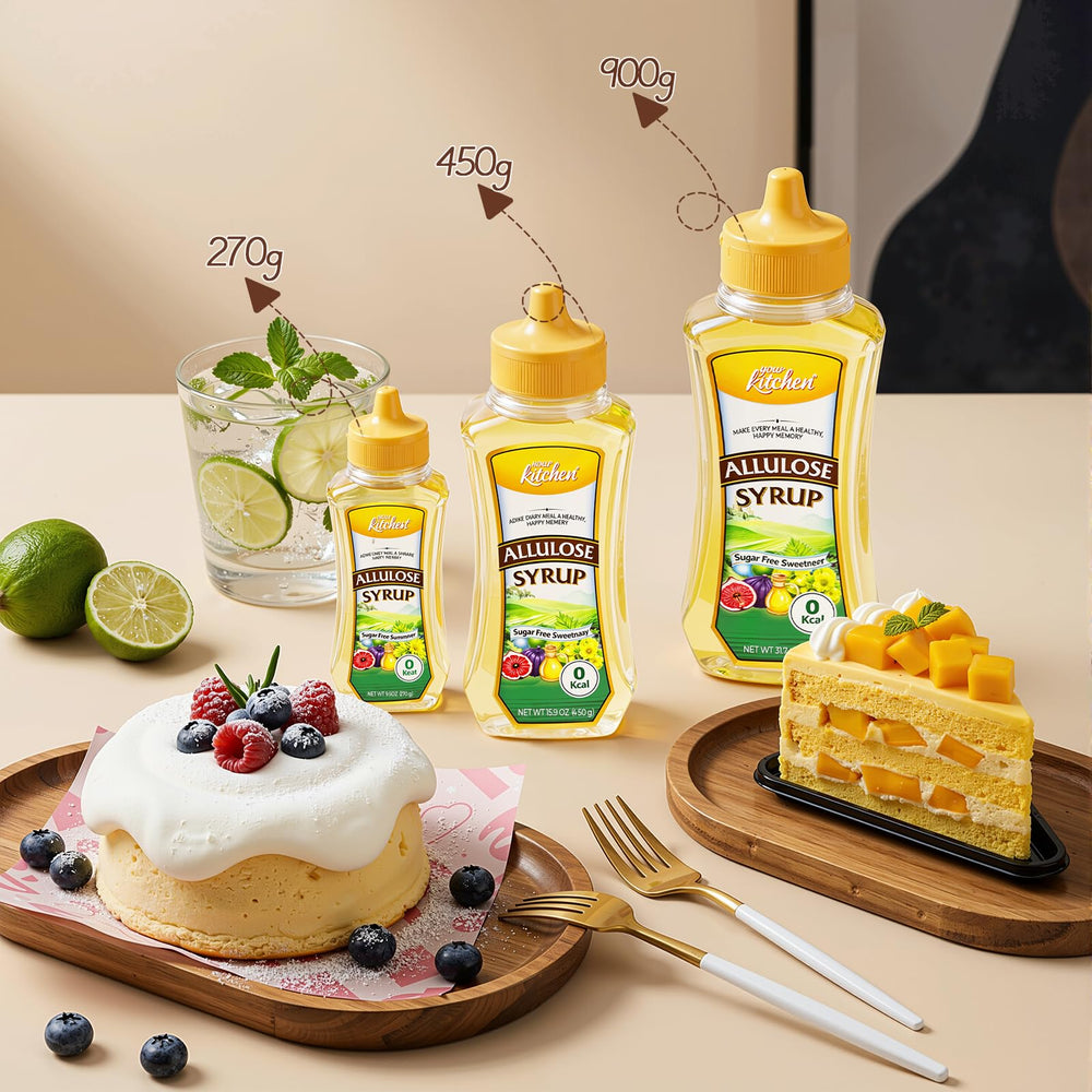 Your Kitchen syrup with natural ingredient visuals showing plant-based sourcing benefit