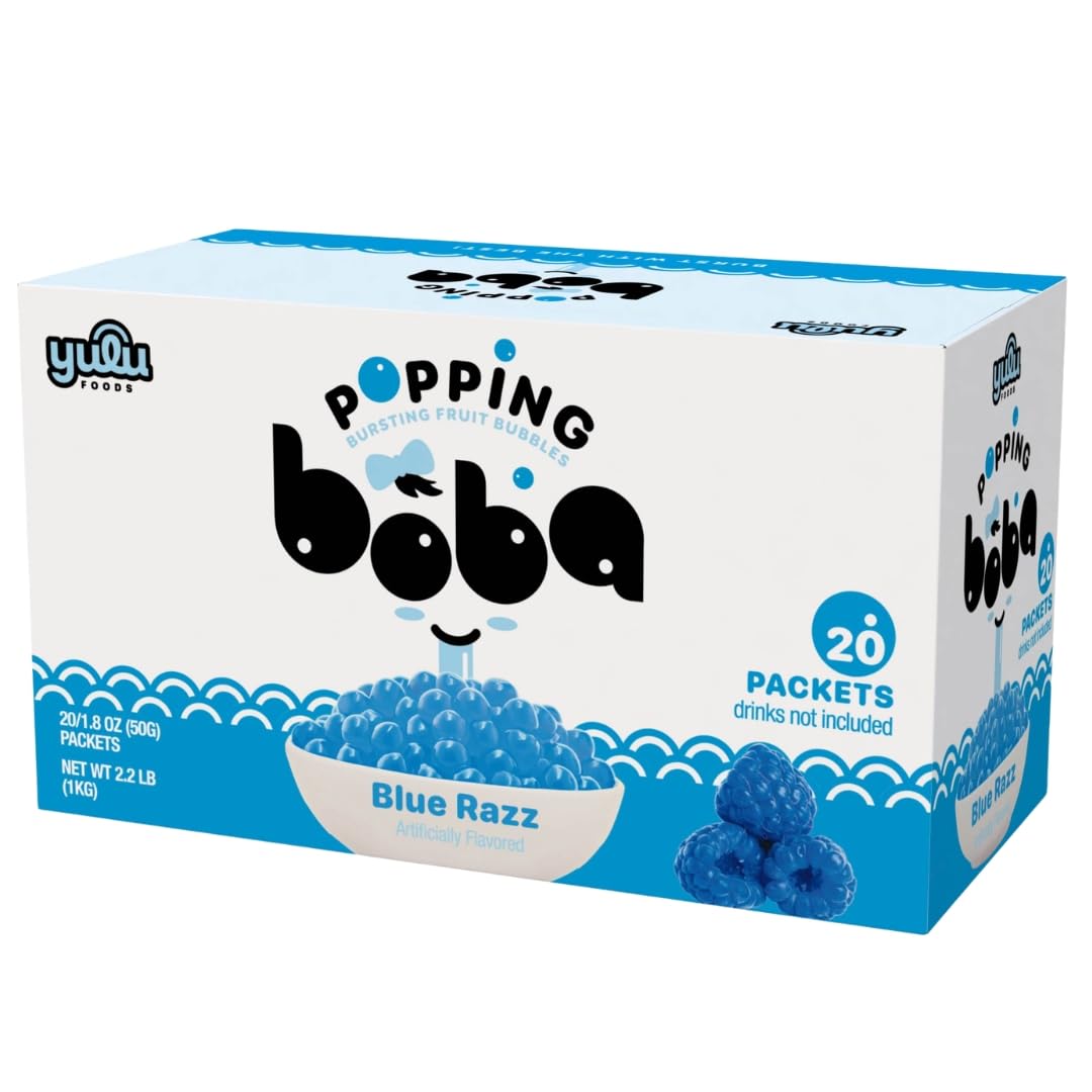 YULU FOODS Blue Razz front packaging showing vibrant cups and branding for quick identification and shelf appeal