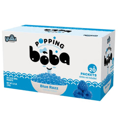 YULU FOODS Blue Razz front packaging showing vibrant cups and branding for quick identification and shelf appeal