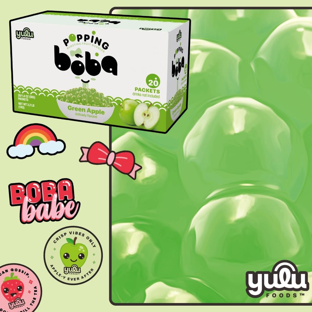 YULU FOODS pearls topping frozen yogurt in lifestyle shot for party-ready appeal