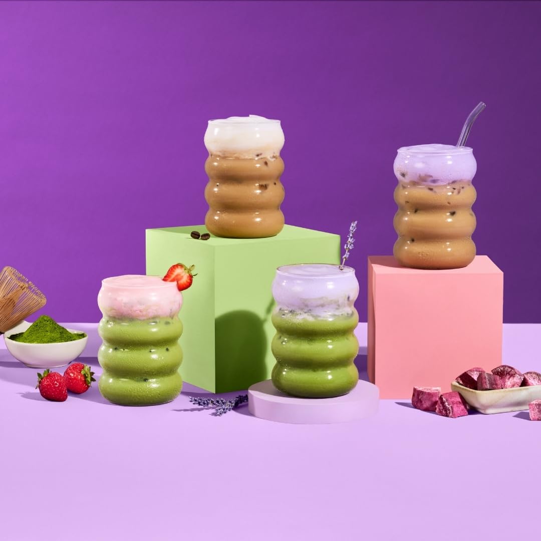 YULU FOODS whipped lavender foam texture giving silky mouthfeel