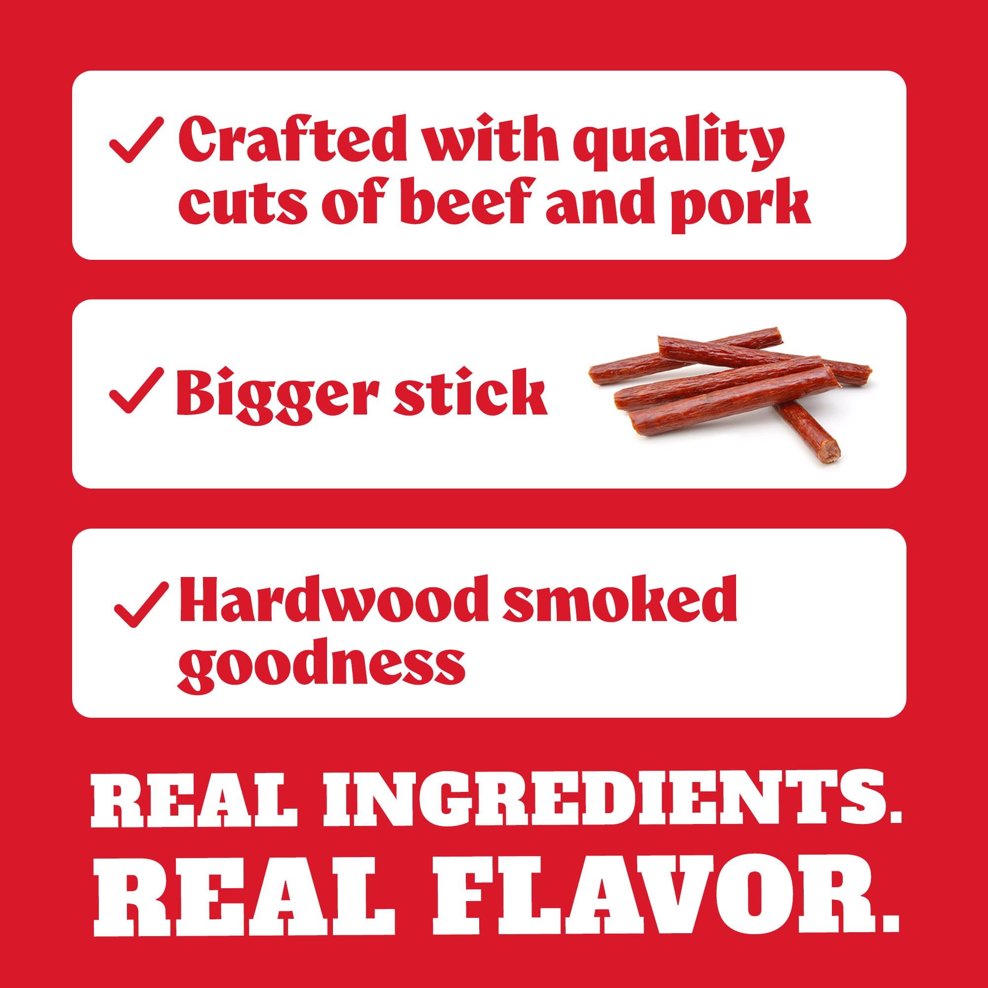 YUMBO close-up of smoked meat texture highlighting smoky flavor and satisfying chew