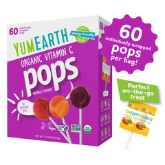YumEarth close-up lollipop texture highlighting natural fruit color benefit