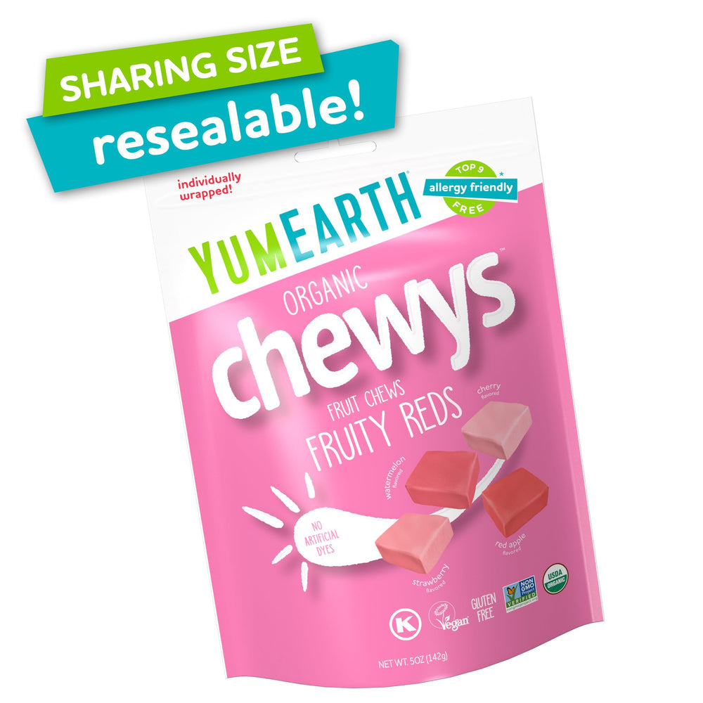 YumEarth close-up of chewy texture highlighting soft bite