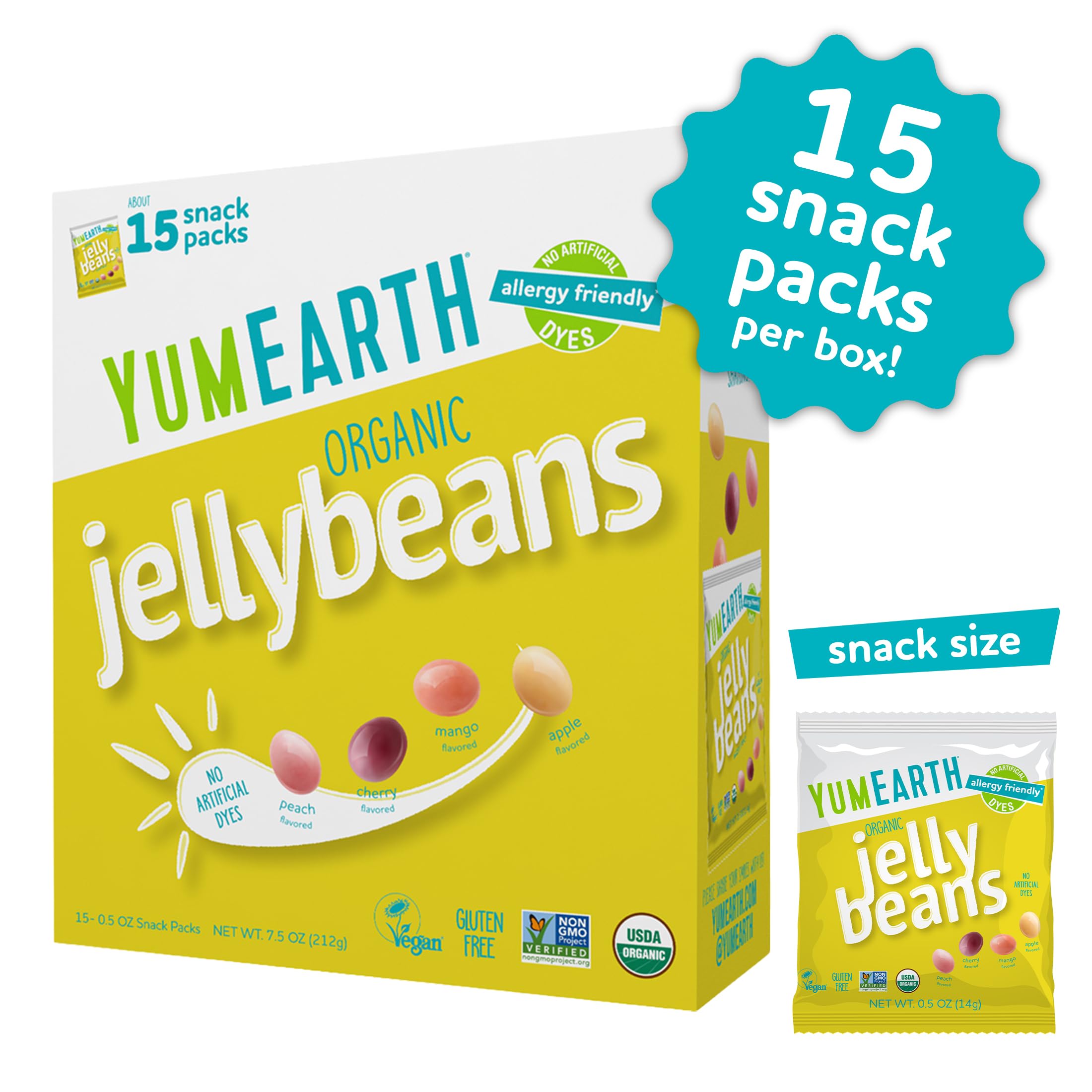YumEarth single-serving snack pack ready for lunchboxes, convenient portioning benefit